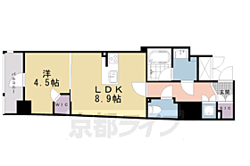 京都府京都市下京区材木町（賃貸マンション1LDK・8階・38.09㎡） その2