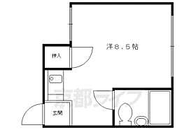 マオカハイツ 2E ｜ 京都府京都市左京区下鴨高木町（賃貸マンション1K・2階・19.00㎡） その2