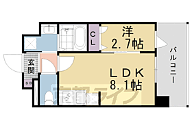 京都府京都市南区上鳥羽勧進橋町（賃貸マンション1LDK・8階・28.47㎡） その2