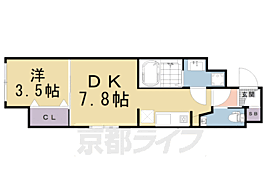 京都府京都市下京区志水町（賃貸マンション1DK・2階・28.67㎡） その2