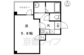 京都府京都市東山区福稲柿本町（賃貸マンション1K・2階・19.10㎡） その2