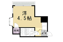 サンファーストビル 1Kの間取図画像