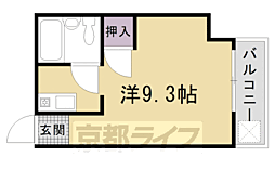 メゾンイッツ ワンルームの間取図画像