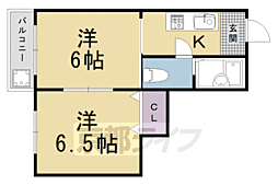 キャピタル.サガ 2Kの間取図画像