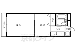 メゾン・ド・プレジィル 2Kの間取図画像