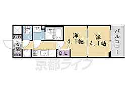 アスヴェル京都西大路ＳＯＵＴＨ 1階/-