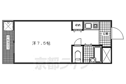 グランヴィア八条口 1Kの間取図画像