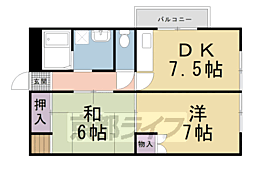 プチメゾン 2DKの間取図画像