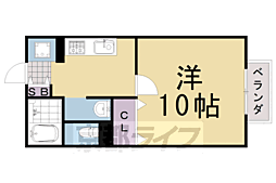 ラ・フローラル・ツイン2 1Kの間取図画像