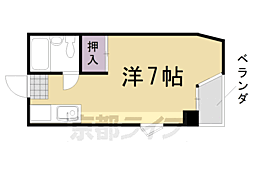 グランシャリオカツラ 1Kの間取図画像