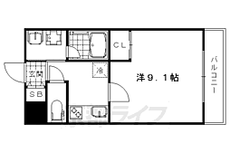 藤ハイツ 1Kの間取図画像