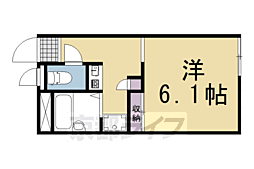 レオパレスフェリシダード 1Kの間取図画像