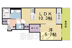 フィラーレ藤 1LDKの間取図画像