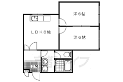 サキゾーメゾン竹鼻 2LDKの間取図画像