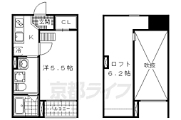 ティエーラ 1Kの間取図画像