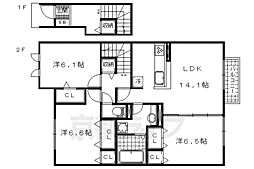 ラ・シャンス 3LDKの間取図画像