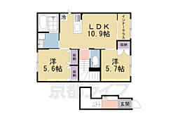 ロイヤルサージュ 2LDKの間取図画像