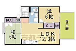 セジュール・マルコ 2LDKの間取図画像