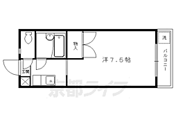 レジデンス丸高 1Kの間取図画像