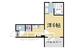 TSUBAKURA 1Kの間取図画像
