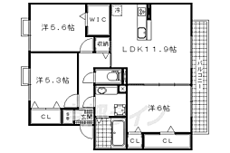 ライトハウス西野 2階/-