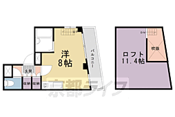 ハイムリッツ ワンルームの間取図画像