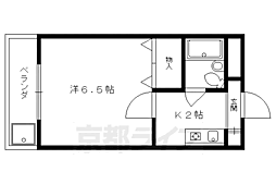 森マンション7 1Kの間取図画像