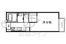 修学院クラヴィエ 1Kの間取図画像