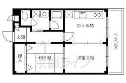 ドエルツクマ 2DKの間取図画像