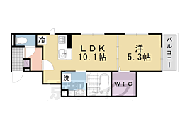 アガサ 1LDKの間取図画像
