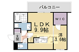 二葉荘東館舎 1LDKの間取図画像