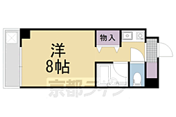 ウェストヒルズ 1Kの間取図画像