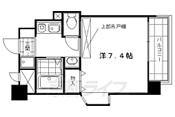 エステムコート京都烏丸3ジャパニズム 1Kの間取図画像