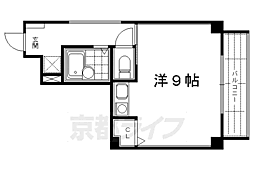 カーサ醒ヶ井 ワンルームの間取図画像