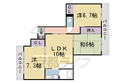 セントラルヴィレッジ 3LDKの間取図画像