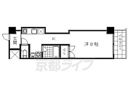 KIND3 1Kの間取図画像