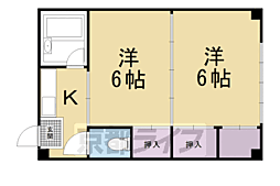 メゾン西陣 2Kの間取図画像