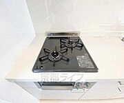 2口ガスコンロ付きのキッチン