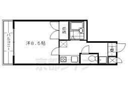 シャトールミエール 1Kの間取図画像