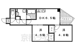 INSIGHTREPOSYamashinaOno 2DKの間取図画像