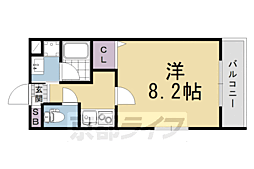 (仮称)伏見区上中町マンション 1Kの間取図画像