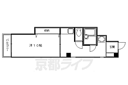 ラピス四条大八木ビル 1Kの間取図画像