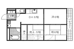 第2長栄マンション 2LDKの間取図画像