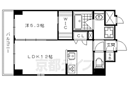 シャーメゾンJJ9 1LDKの間取図画像