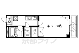 エトワール肥後町 1Kの間取図画像