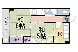 第1住田屋ビル住田屋マンション 2Kの間取図画像