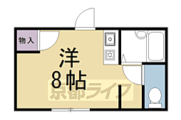 コーポ乾隆 ワンルームの間取図画像