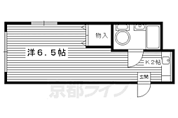 ジュラクダイ・カナヤ 1Kの間取図画像