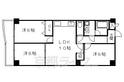 パラドール御所 3LDKの間取図画像