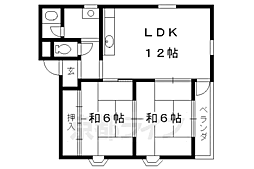 コンフォート稲荷 2LDKの間取図画像